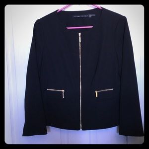 Ivanka Trump black blazer zipper closure size 6